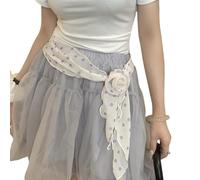Morain Bufanda de seda suave con puntos, ideal para mujeres elegantes, decoración de cabello y accesorios decorativos, cinturón de seda, Lunares morados sobre blanco, Talla única