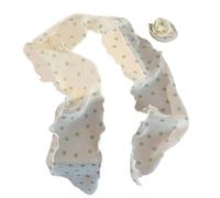Morain Bufanda de seda suave con puntos, ideal para mujeres elegantes, decoración de cabello y accesorios decorativos, cinturón de seda, f, Talla única