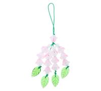 Morain Correa de teléfono con diseño de flores, cadena para teléfono, accesorio para mochila, 3.9x2.34in, Aleación acrílica