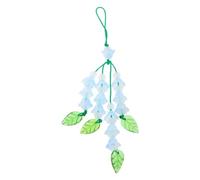 Morain Correa de teléfono con diseño de flores, cadena para teléfono, accesorio para mochila, 5.85x3.9in, Aleación acrílica