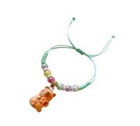 Morain Elegante pulsera de resina con cordón trenzado para individualidad y expresión creativa