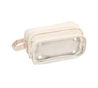 Morain Estuche de múltiples capas con asa, de alta capacidad, organizador desmontable, organizador estético