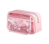 Morain Estuche transparente simple para lápices, estuche de gran capacidad para bolígrafos, organizador para la escuela, transparente de gran capacidad, b