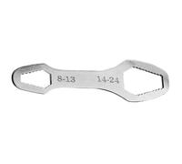 Morain Llave de 8 a 24 mm para apretar lentes ajustables, herramienta de mano de doble cabeza para herramienta multifunción de fábrica