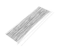 MORAINJAY 100 Unidades de Alambre Floral Blanco 26 Gauge/0.5mm, 40cm, Flexible y Maleable, para Ramos de Flores, Manualidades, Decoración de Coronas y Flores Artificiales