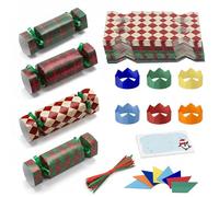 MORAINJAY 32 piezas para hacer tus propias galletas de Navidad, kit de galletas de Navidad, cajas vacías con sombreros, chistes, para fiestas de Navidad, recuerdos de mesa, decoraciones de cena de