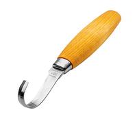 Morakniv Carving Hook 164 - Cuchillo fijo mixto, mango de abedul natural, hoja: 52 mm - 1unidad