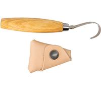 Morakniv Hook Knife 164 Right |13385| Cuchillo de pelar, acero inoxidable, cuchillo para tallar, mango: madera de abedul, cuchillo afilado para manualidades, decoración, arte, artesanía