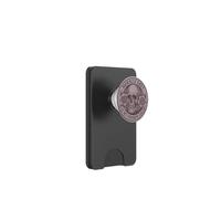 Morally Grey es mi Color Favorito: Floral Skull Reader Pink PopSockets PopWallet para MagSafe