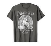 Morally Grey is My Favorite Color Dark UNICORN rainbow Camiseta