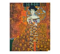MORANA Óleo sobre lienzo pintado a mano 50 x 60 cm Reproducción de autor Adele Bloch-Bauer II Gustav Klimt Decoración Salón Obra Artesanal Italiana Made in Italy