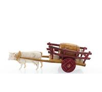 Moranduzzo Carro con Barriles para Belén de 6 cm - Mini 6 - Escala 1:32, Figuras Indestructibles, Acabadas a Mano, Escultor M. Landi, Made in Italy
