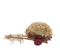 Moranduzzo Carro con Heno Apto para Belén de 6 cm Escala 1:32 - Mini 6 - Figuras Indestructibles, Acabadas a Mano, Escultor M. Landi