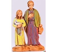 Moranduzzo Mujer y niña con Paloma, Multicolor, 3.5 cm,