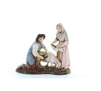Moranduzzo Mujeres con Oveja para Esquilar - Escala 1:22 para Belén de 8 cm - Standard 8 - Figuras Irrompibles, Pintadas a Mano, Estilo '700, Producto Oficial, Escultor M. Landi