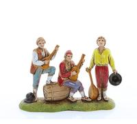 Moranduzzo Músicos para Belén de 6 cm Escala 1:32 - Mini 6 - Figura Irrompible, Estilo '700, Pintada a Mano, Escultor M. Landi