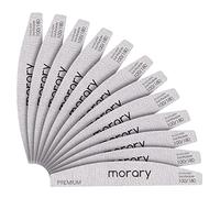 Morary Lima de uñas profesional reutilizable de grano 100/180 doble lados lavable