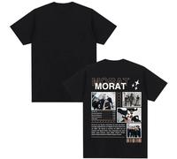 Morat Band Camisetas Gráficas Hombres Mujeres Ropa Hip Hop Moda Camiseta Casual Oversize Manga Corta (A M)