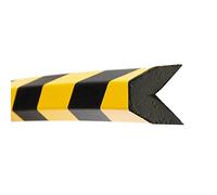 Moravia Morion 422.14.275 - Protector contra ralladuras (forma trapezoidal, protección de bordes 40/40, negro/amarillo, longitud 1 m)