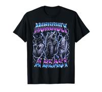Morbidly A Beast Funny Alpha Wolf Meme Bootleg Y2K Graphic Camiseta