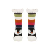 Morbuy 1 Pares Calcetines Termicos para Mujer y Hombre, Calcetines Extra Cálido Cómodos Térmicos Antideslizantes Invierno para el Hogar (Pingüino negro,Talla única)