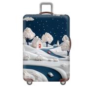 Morbuy 18 a 32 Pulgadas Cubierta de Equipaje, S/M/L/XL Funda de Maleta de Protector de Cover Lavable Maleta de Viaje Funda Luggage Protectora Cover (Maison Blanche,M)