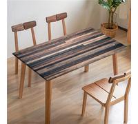 Morbuy 3D Mantel Mesa Rectangular con Bordes Elástica, Manteles de Mesa Antimanchas Mantel Exterior Ajustable Lavable para Cocina, Comedor, Picnic (6FT/183x77cm,Grano de Madera F)