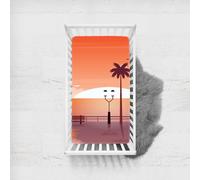 Morbuy Bajera Bebé Cuna y Minicuna,1 Sabanas Ajustable para Bebes Ropa de Cama Universal para Cama Ovalada, Reloj de Arena y Colchón Rectangula (Naranja A,45x90cm)