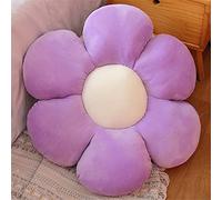 Morbuy Cojín de Peluche con Forma de Flor, Felpa Grueso Cojines para Sillas Cojín de Asiento, Nórdico Hogar Decorar para Oficina Sillas, Sofa, Rincón de Lectura, Habitación (A. Morado,30x30cm)