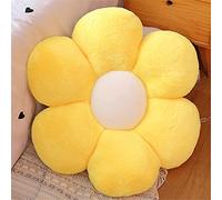 Morbuy Cojín de Peluche con Forma de Flor, Felpa Grueso Cojines para Sillas Cojín de Asiento, Nórdico Hogar Decorar para Oficina Sillas, Sofa, Rincón de Lectura, Habitación (B. Amarillo,30x30cm)