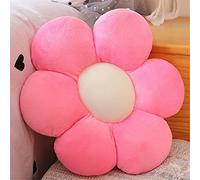 Morbuy Cojín de Peluche con Forma de Flor, Felpa Grueso Cojines para Sillas Cojín de Asiento, Nórdico Hogar Decorar para Oficina Sillas, Sofa, Rincón de Lectura, Habitación (A. Rosa,65x65cm)