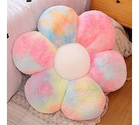 Morbuy Cojín de Peluche con Forma de Flor, Felpa Grueso Cojines para Sillas Cojín de Asiento, Nórdico Hogar Decorar para Oficina Sillas, Sofa, Rincón de Lectura, Habitación (B. Multicolor,30x30cm)