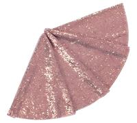 Morbuy Falda del Árbol de Navidad,Lentejuelas Color Sólido Tapete de Árbol de Navidad,Fiesta Decoración Navideña,Festival Decoraciones de Árbol de Navidad Base Arbol Navidad (Rosa,120cm)