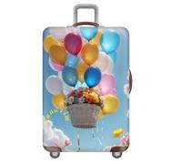 Morbuy Funda de Maleta Elástico de 18 a 32 Pulgadas, Impresión de Globos Maleta de Viaje Funda Lavable Cubierta de Equipaje,Protectora Antirayaduras (Globo,L(26-28 Pulgadas))