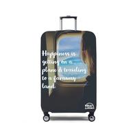 Morbuy Funda de Maleta Elástico de 18 a 32 Pulgadas, Patrón Maleta de Viaje Funda Lavable Cubierta de Equipaje,Protectora Antirayaduras para Carrito de Viaje (Avión,S)