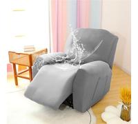 Morbuy Funda de Sillón Relax Elástica con Bolsillo para Butaca Reclinable, 1/2 /3 Plazas Fundas de Butacas Relax Reclinable Ajustables Universal, Fundas de Sillón Protector (Gris Claro,1 Plaza)