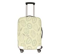 Morbuy Funda Maleta Grande, Impresión de Durián Protectoras para Funda Maleta Cabina Antipolvo, Funda para Maletas de Viaje Elástica (Color Crema,XL (29-32 Inch Luggage))