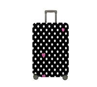 Morbuy Funda Maleta Grande Mediana, Impresión de Lunare Protectoras para Funda Maleta Cabina Antipolvo, Funda para Maletas de Viaje Elástica (Negro,M (22-25 Inch Luggage))