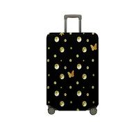 Morbuy Funda Maleta Grande Mediana, Impresión de Lunare Protectoras para Funda Maleta Cabina Antipolvo, Funda para Maletas de Viaje Elástica (Mariposa Dorada,XL (29-32 Inch Luggage))