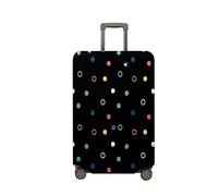Morbuy Funda Maleta Grande Mediana, Impresión de Lunare Protectoras para Funda Maleta Cabina Antipolvo, Funda para Maletas de Viaje Elástica (Lunares de Colore,M (22-25 Inch Luggage))