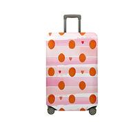 Morbuy Funda Maleta Grande Mediana, Impresión de Lunare Protectoras para Funda Maleta Cabina Antipolvo, Funda para Maletas de Viaje Elástica (Lunares Naranja,XL (29-32 Inch Luggage))