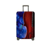 Morbuy Funda Maleta Grande Mediana, Impresión de Violín Protectoras para Funda Maleta Cabina Antipolvo, Funda para Maletas de Viaje Elástica (Mariposa,XL (29-32 Inch Luggage))