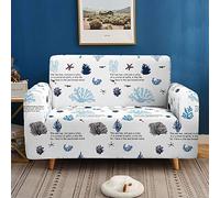 Morbuy Funda para Sofá de 1 2 3 4 plazas, 3D Oceano Impresión Cubierta de Sofá Cubre Sofá Funda Sofa Couch Cover Protector Antideslizante Elastic Extensible (Arbusto de Coral,3 plazas)