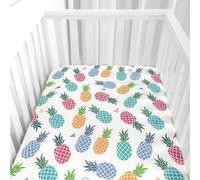 Morbuy Impression de Fruits Draps Housses pour Lit Bébé, Impression Douce Bébé Drap Housse, Respirant Microfibre Drap, pour Berceau, Couffin et Nacelle Housse Matelas (Blanco,140x70cm)