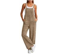 Morbuy Mono Mujer Verano Largos Elegante (Camel,s)