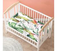 Morbuy Planta Sábana Bajera Cuna Bebe Sabanas Minicuna, Capazo Ajustable Funda de Cuna Universal para Colchones Ovalados, Reloj de Arena y Rectangulares (B,120x60cm)