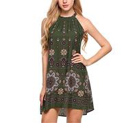 Morbuy Playa Vestidos de Mujer Bohemio Algodón Lino Verano Elegante Casual Fiesta Sin Mangas Flojo Talla Grandes Vestidos
