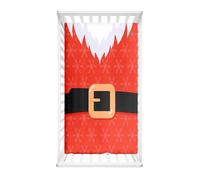 Morbuy Sábana Bajera Cuna Bebe Ajustable, Estampados Navideños Sabanas Minicuna, Ábana Capazo Transpirable Funda de Cuna Universal para Colchones Ovalados, Rectangulares (Rojo,75x30cm)