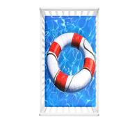 Morbuy Sábana Bajera Cuna Bebe Mar Sabanas Minicuna, Capazo Ajustable Funda de Cuna Universal para Colchones Ovalados, Reloj de Arena y Rectangulares (anillo natación,140x70cm)