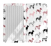 Morbuy Sábana Bajera Cuna Bebe, Patrón de Perro Kawaii Sabanas Minicuna, Ábana Capazo Ajustable Transpirable Funda de Cuna Universal para Colchones Ovalados,Rectangulares (Perro tejonero,140x70cm)